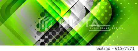 Round squares shapes composition geometric abstract background. Vector Illustration 61577571