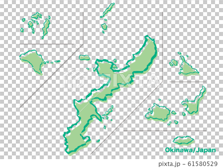 Okinawa and Japan map - Stock Illustration [61580529] - PIXTA