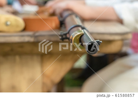 the iron barrel of the gun was distributed during the iron barrel of the gun was distributed during 61580857