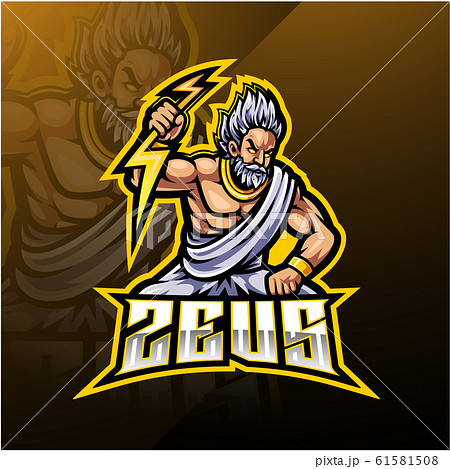 Zeus Sport Mascot Logo Designのイラスト素材
