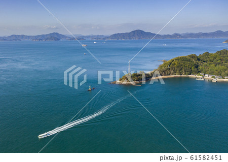 小島 おしま(愛媛県今治市) 空撮 小島 おしま(愛媛県今治市) 空撮 61582451