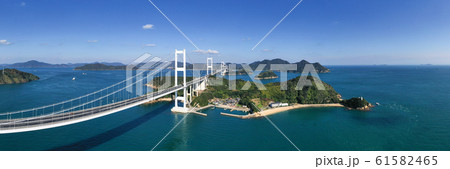 来島海峡(しまなみ海道) 空撮 来島海峡(しまなみ海道) 空撮 61582465