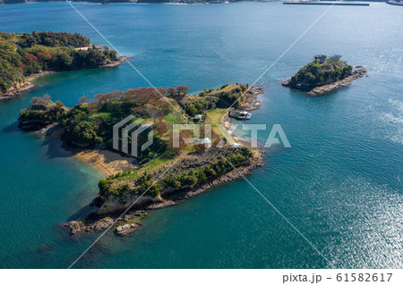能島（愛媛県今治市／しまなみ海道）　空撮 61582617