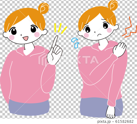 一個肩膀僵硬的女人 61582682