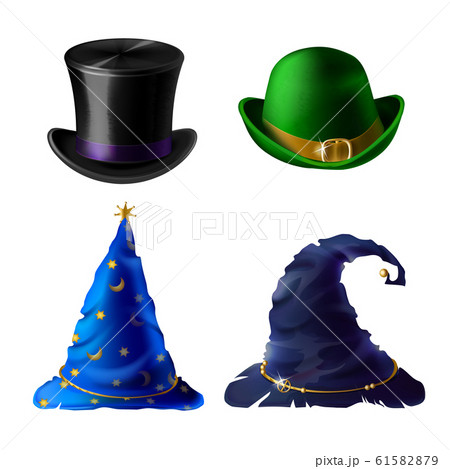 Halloween headdress - top hat, bowler, cap 61582879