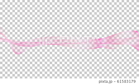 ピンクウェーブ背景ライン 背景白のイラスト素材