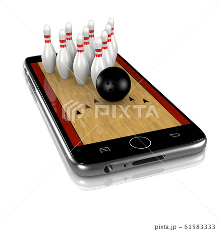 Bowling on Smartphone, Sports App Bowling on Smartphone, Sports App 61583333