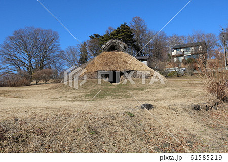 ■ 井戸尻遺跡 ■ 竪穴式住居 ■ 長野県 富士見町 61585219
