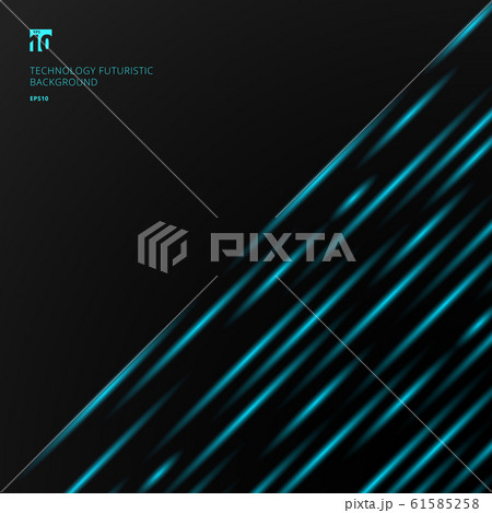 Abstract technology futuristic concept blue laser 61585258
