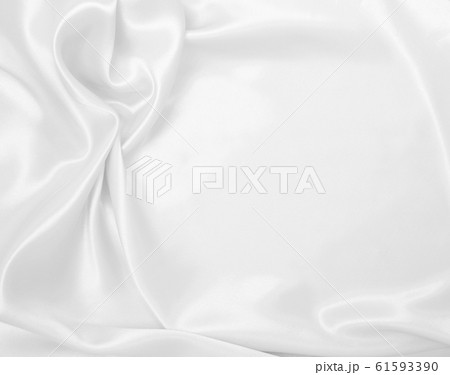 Smooth elegant white silk or satin luxury cloth 61593390