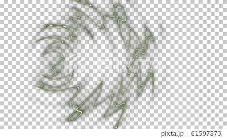 CGレーザー　波打つレーザー光 61597873