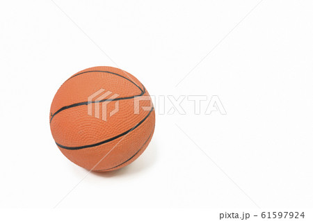 One basketball ball on a white background 61597924