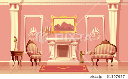 luxury living room with fireplace luxury living room with fireplace 61597927