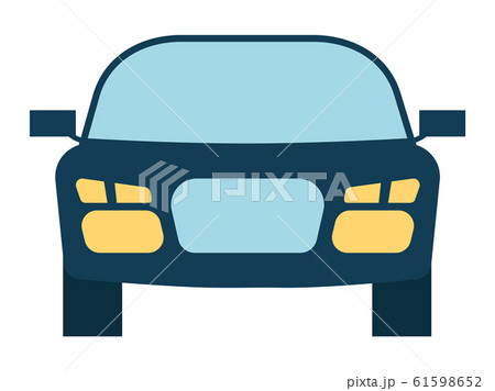 Automobile Sedan Bonnet View of Vehicle Vector 61598652