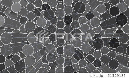 Abstract background of colorful outline cylinders 61599185