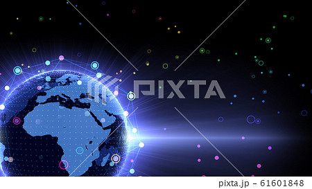 地球 宇宙 世界 ワールド デジタル ネットワーク テクノロジー EU, ヨーロッパ, アフリカ 地球 宇宙 世界 ワールド デジタル ネットワーク テクノロジー EU, ヨーロッパ, アフリカ 61601848
