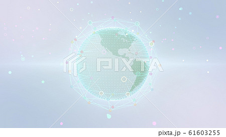 地球 宇宙 世界 ワールド デジタル ネットワーク テクノロジー アメリカ, 北米 61603255