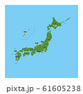 日本 天気予報 イラスト 素材 61605238