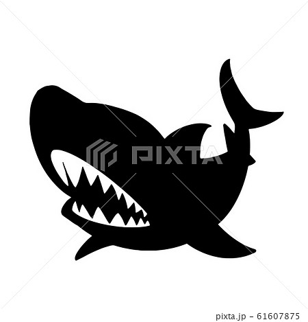 サメのシルエットのイラスト素材 61607875 Pixta