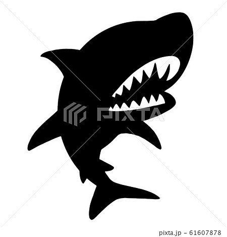 サメのシルエットのイラスト素材 61607878 Pixta