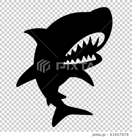 サメのシルエットのイラスト素材 61607878 Pixta