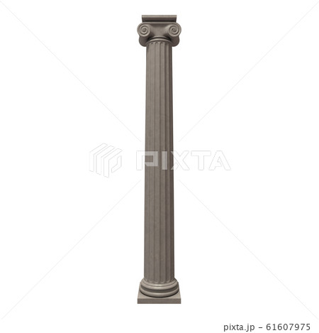 Greek column isolated 3D Greek column isolated 3D 61607975