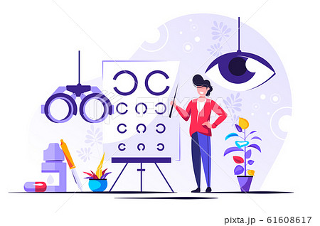 Ophthalmology vector illustration Ophthalmology vector illustration 61608617
