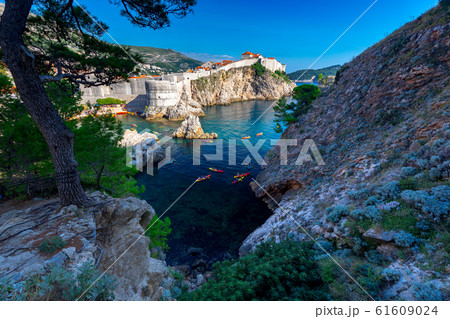 Dubrovnik. Aerial view of the harbor. Dubrovnik. Aerial view of the harbor. 61609024