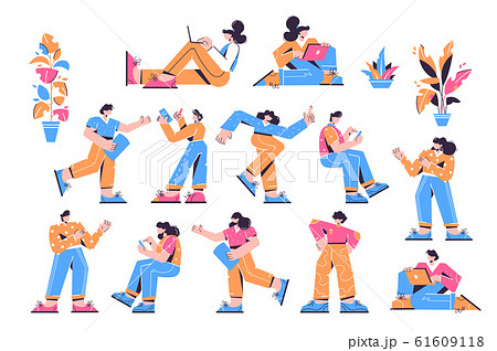 Creative Different Professional Character Set 61609118