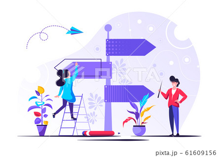 Vector illustration, direction sign  61609156