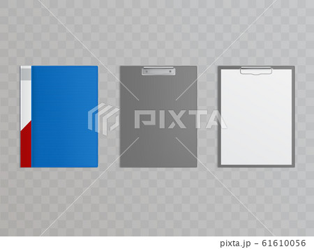 realistic clipboards, folders for holding papers 61610056