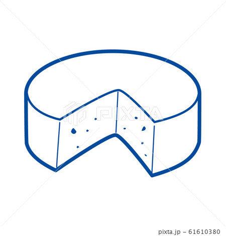 シンプルでかわいいオランダのチーズのイラストのイラスト素材