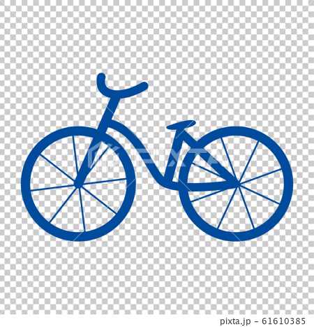 シンプルでかわいいオランダの自転車のイラストのイラスト素材