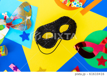 Carnival flat lay background 61610416