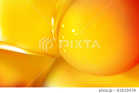 Abstract glossy golden sphere and pyramid. 61610479