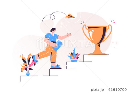 Vector illustration, person run Vector illustration, person run 61610700