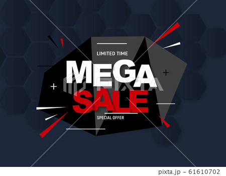 Sale banner poster template in geometric style. Sale banner poster template in geometric style. 61610702