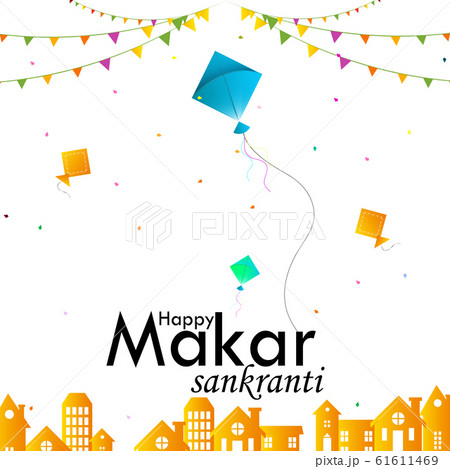 vector illustration of Happy Makar Sankranti 61611469