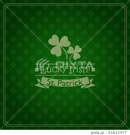 vector seamless green background for Saint Patrick's day 61612477