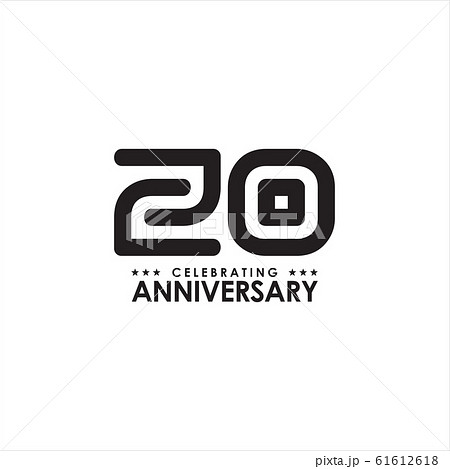 20th year celebrating anniversary emblem logo 61612618
