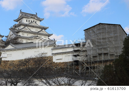 改修中の姫路城（太鼓櫓・帯の櫓） 61613700