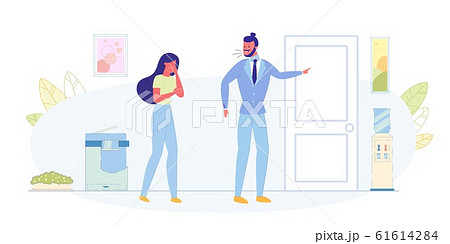 Job Dismissal, Losing Work Flat Vector Concept 61614284