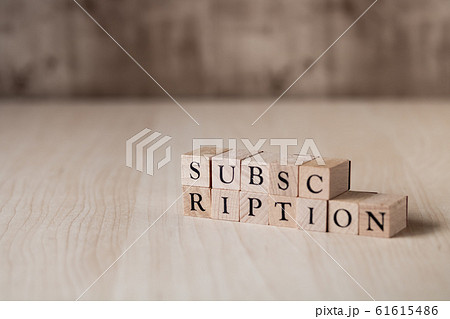 SUBSCRIPTION サブスクリプション 定額課金 61615486