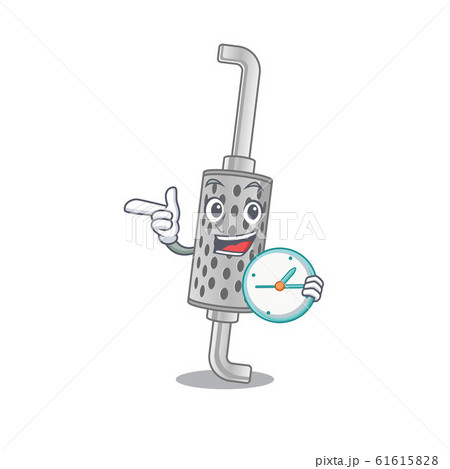 cartoon character style exhaust pipe having clock cartoon character style exhaust pipe having clock 61615828