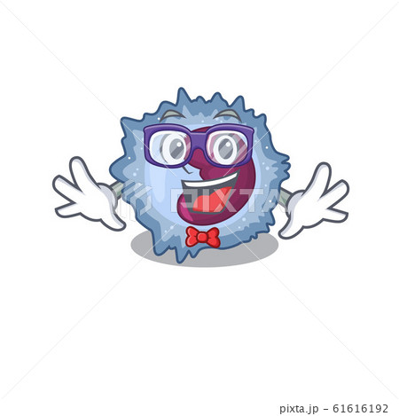 cartoon character of Geek monocyte cell design cartoon character of Geek monocyte cell design 61616192