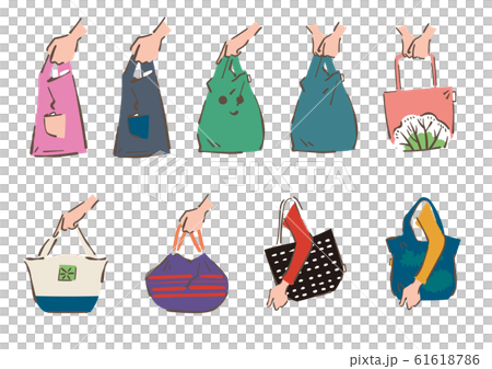 エコバック セット イラストのイラスト素材