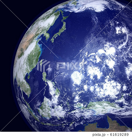 地球　日本付近に複数の台風のたまご 61619289