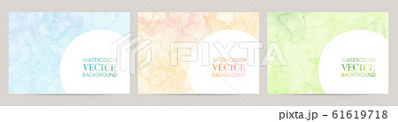 はがきサイズの水彩フレーム 61619718