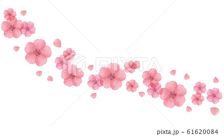 桜の花デコレーションのイラスト素材