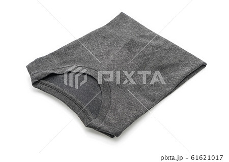 shirt. folded t-shirt on white 61621017